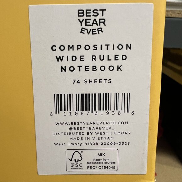 Best Year Ever “Skateboard” Wide Ruled Composition Notebook (Pack of 2) - Picture 3 of 5